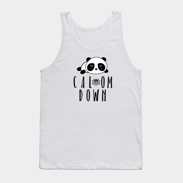 You Need to Cal OM Down Panda Tank Top by little osaka shop